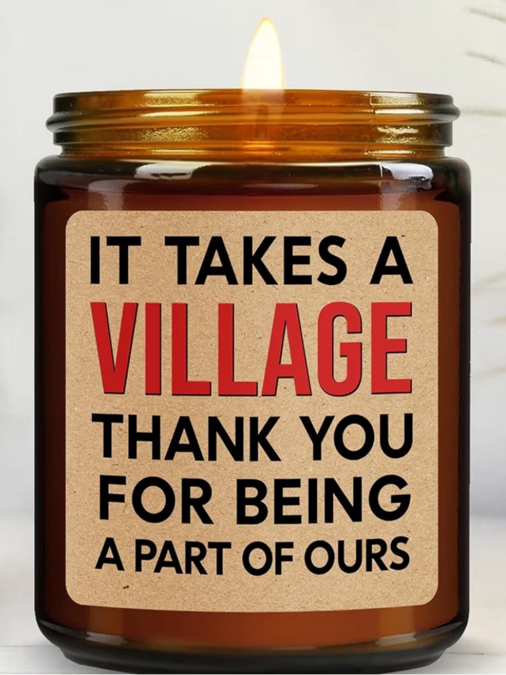 Thank You Appreciation Gift Lavender Vanilla Soy Wax Candle 7oz New